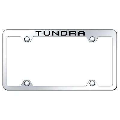 Toyota Tundra Laser Etched Logo Truck Wide Body License Plate Frame (Chrome) 1