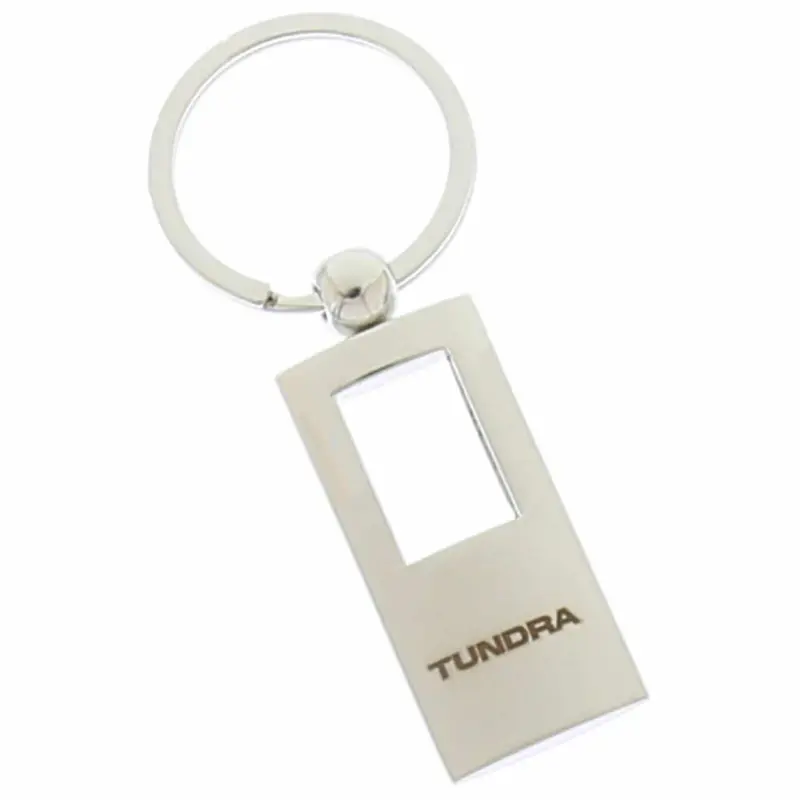 Toyota Tundra Rectangle Key Chain (Chrome) 1