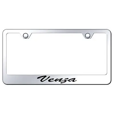 Toyota Venza Laser Etched Script License Plate Frame (Chrome) 1