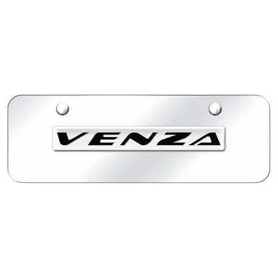 Toyota Venza Name Mini License Plate (Chrome On Chrome) 1