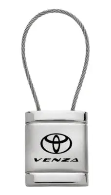 Toyota Venza Satin Chrome Cable Key Fob (Silver) 1