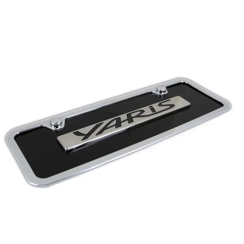 Toyota Yaris License Plate Kit (Black) 2