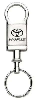 Toyota Yaris Satin Chrome Valet Keychain (Silver) 1