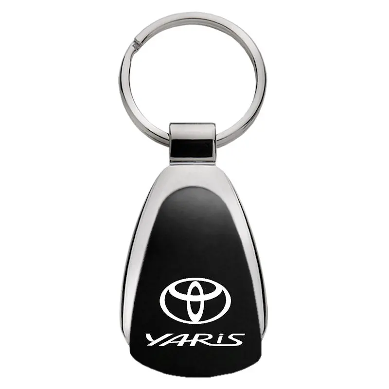 Toyota Yaris Tear Drop Key Ring (Black) 1
