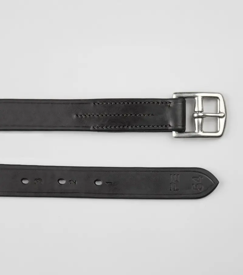 Traditional Stirrup Leathers Black 1