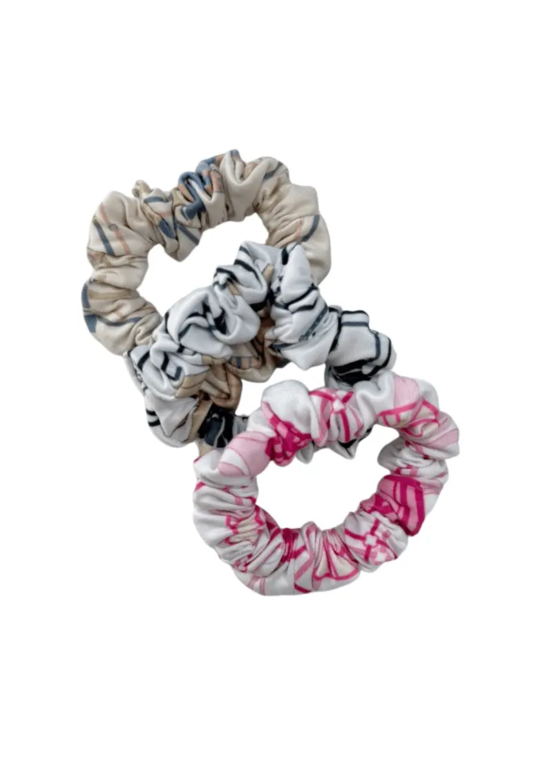 Triple Scrunchie Set | Victory Print 1