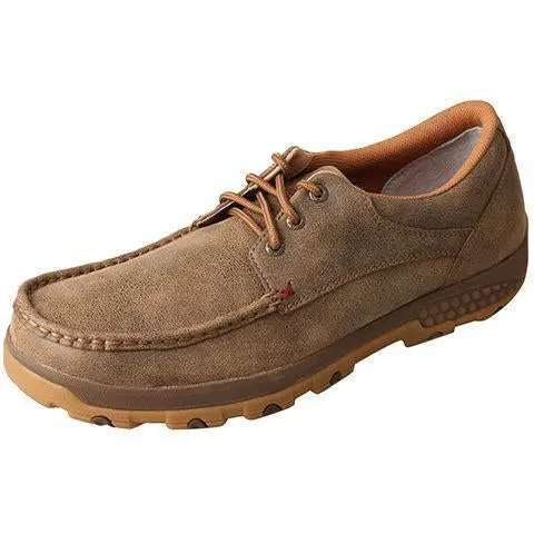 Twisted X Men's Boat Shoe Driving Moc With Cellstretch-Bomber 1