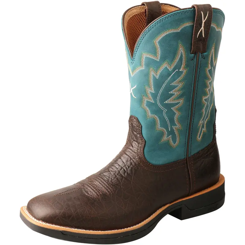 Twisted X Men's Tech X Boot-Chocolate And Teal 1