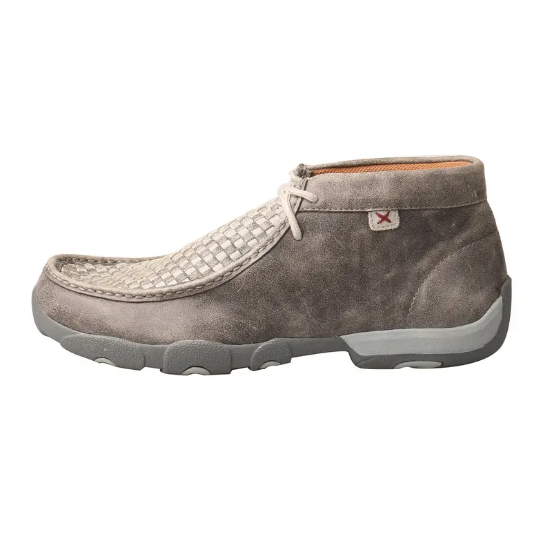 Twisted X Men's Woven Grey And Grey Chukka Driving Moc 2