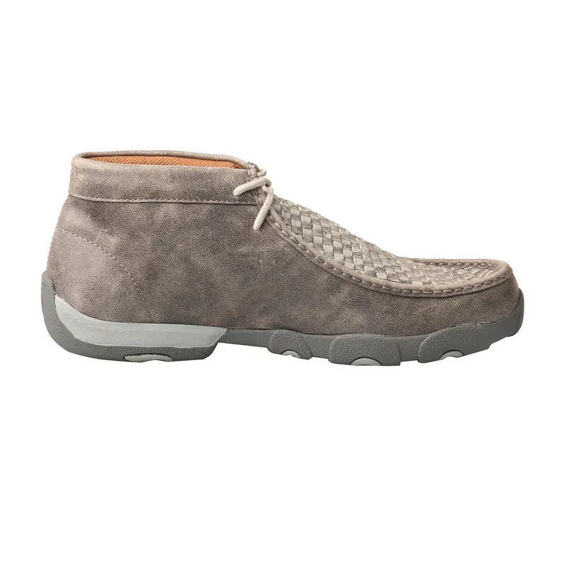 Twisted X Men's Woven Grey And Grey Chukka Driving Moc 4