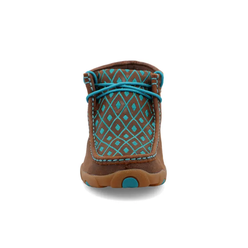 Twisted X Women's Brown And Turquoise Chukka Driving Moc 5