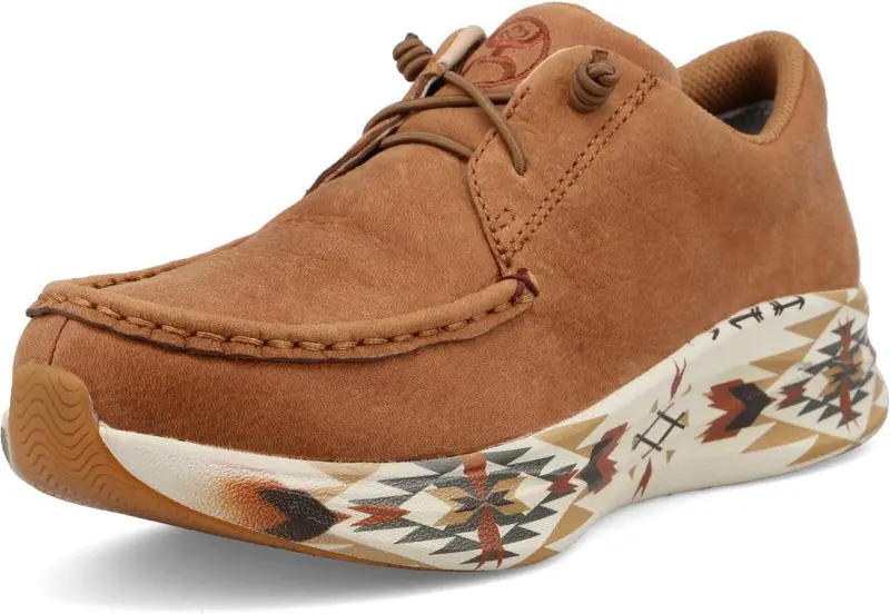 Twisted X Women's Hooey Caramel & Multi Feather X Shoe 1