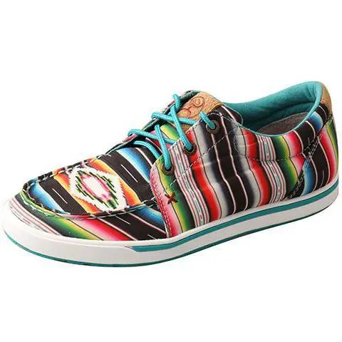 Twisted X Womens Hooey Loper-Black/Serape 1