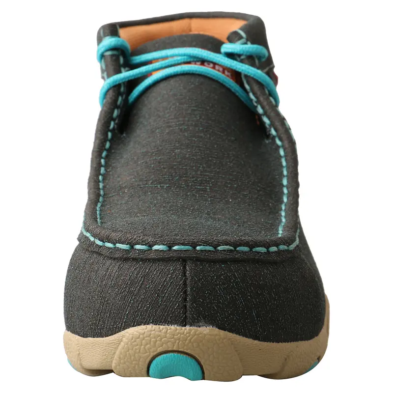 Twisted X Women's Work Chukka Driving Moc-Dark Teal/Turquoise 4