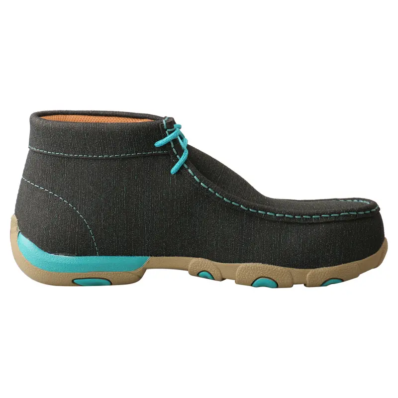 Twisted X Women's Work Chukka Driving Moc-Dark Teal/Turquoise 6
