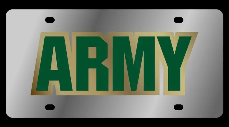 U.S. Army License Plate (Chrome) 1