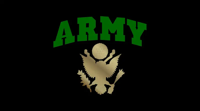 U.S. Army Logo License Plate (Black) 1