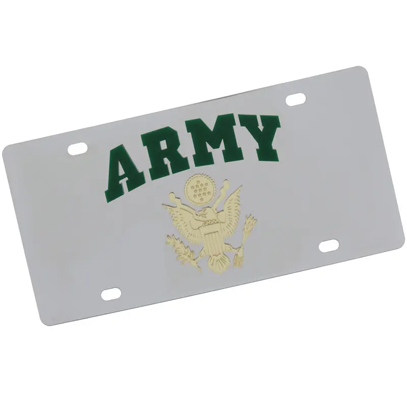 U.S. Army Logo License Plate (Chrome) 1