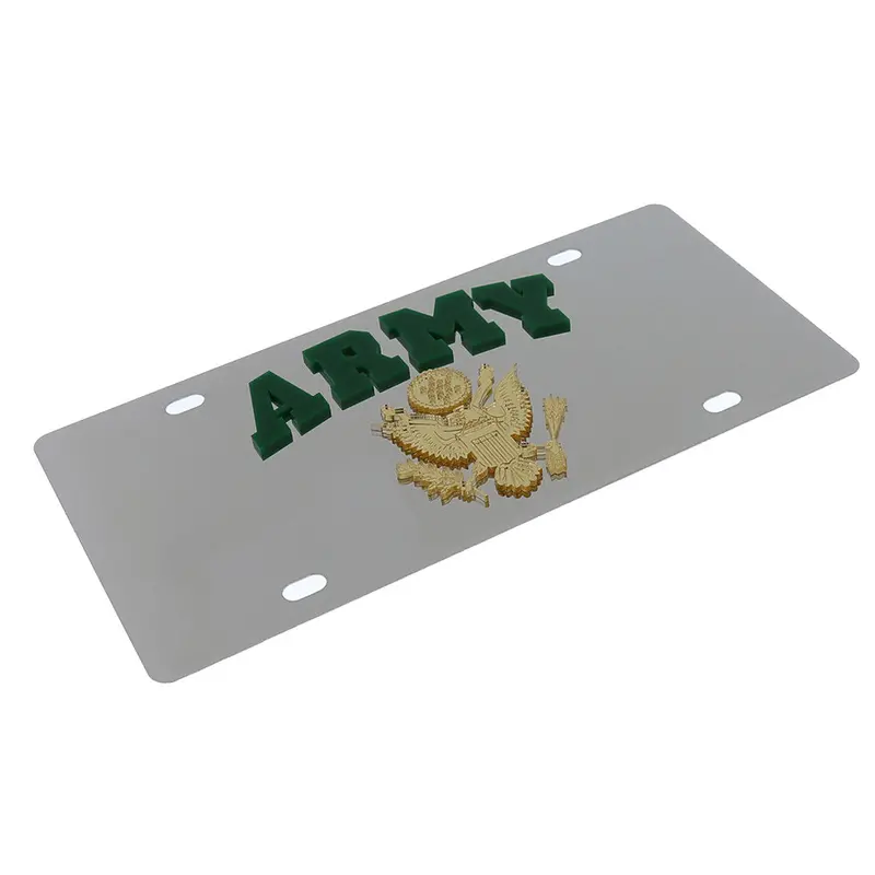U.S. Army Logo License Plate (Chrome) 2