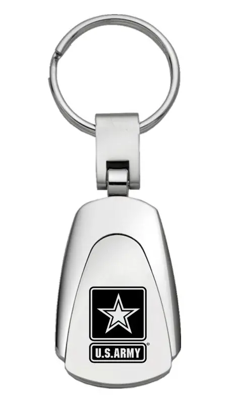 U.S. Army Tear Drop Keychain (Chrome) 1