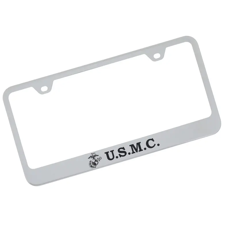 U.S.M.C. License Plate Frame (Chrome) 1