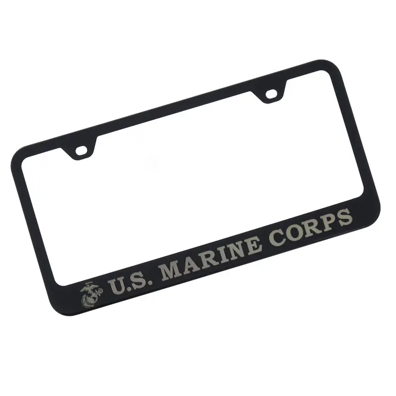 U.S.M.C Logo License Plate Frame (Black) 1