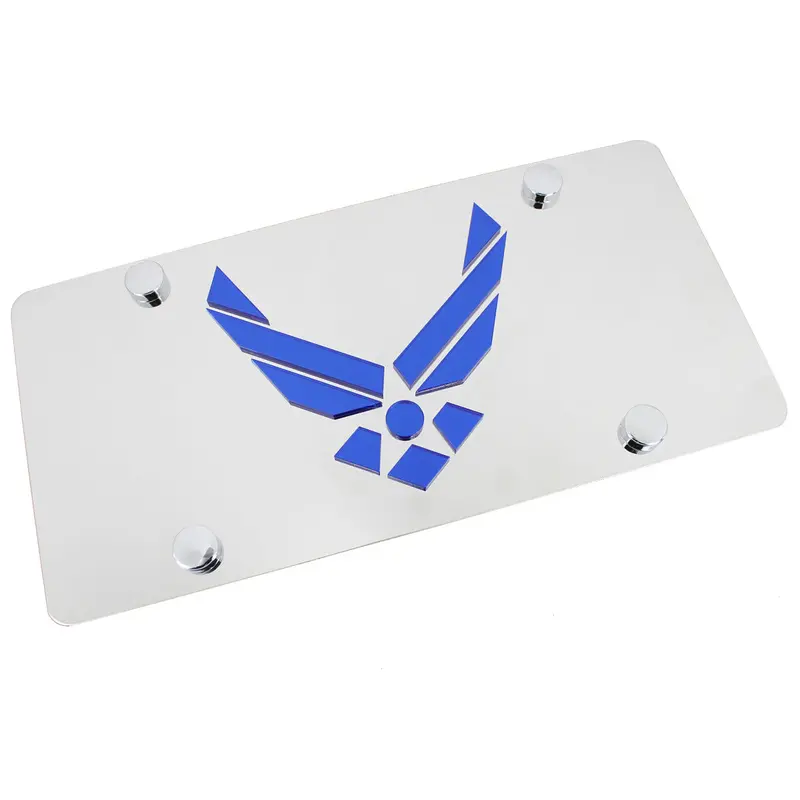 Us Air Force Logo License Plate (Chrome) 1