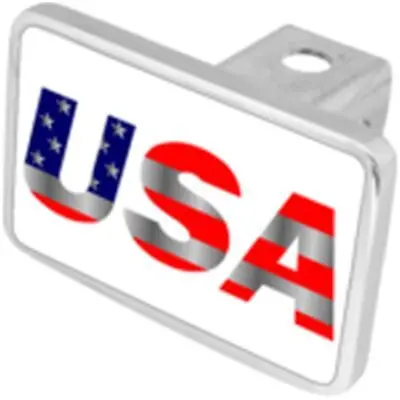 Usa Logo Hitch Cover (White) 1