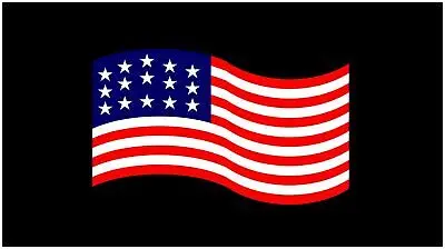 Usa Wavy Flag Lazer-Tag Acrylic License Plate (Black) 1