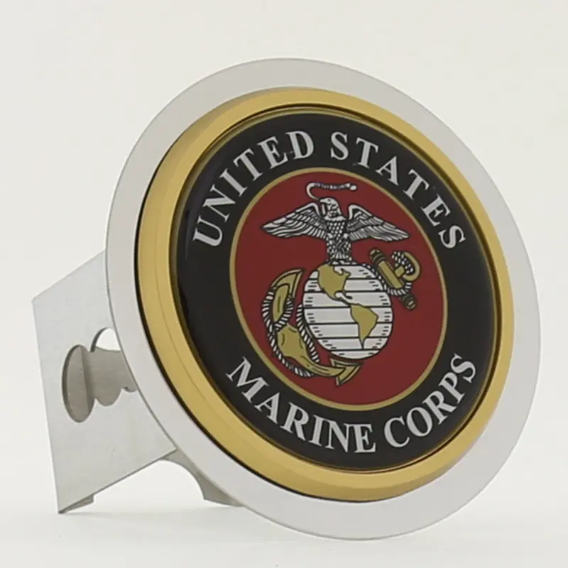 Usmc Tow Hitch Cover (Chrome) 1