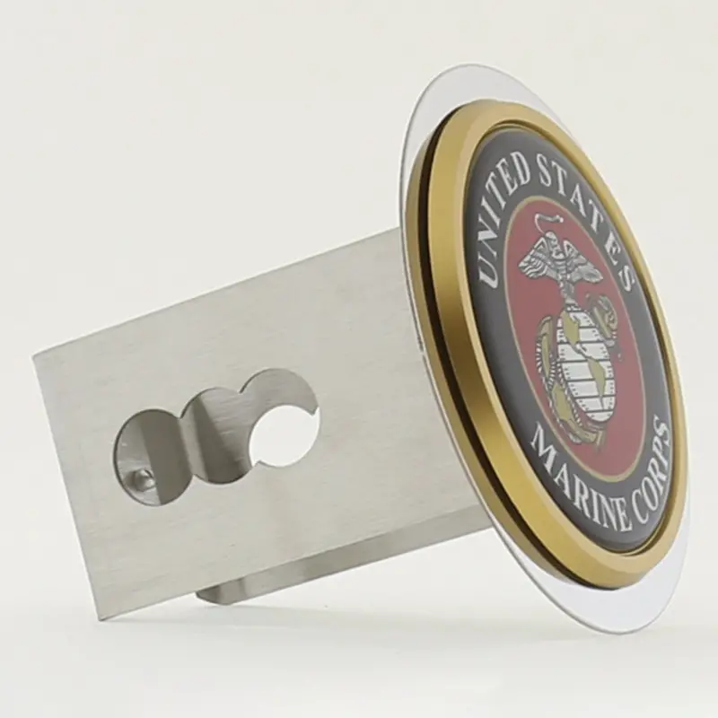 Usmc Tow Hitch Cover (Chrome) 2