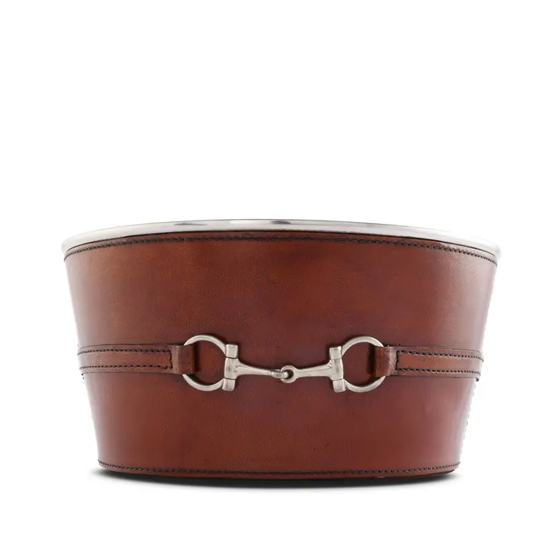 Vagabond House - Premium Genuine Leather Bit Ice Tub – Sophisticated Beverage Cooler 2