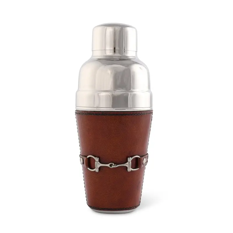 Vagabond House - Premium Genuine Leather Equestrian Bit Cocktail Shaker 1