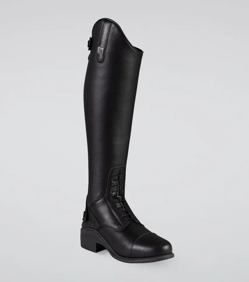 Vallardi Ladies Leather Field Tall Riding Boots Black 1