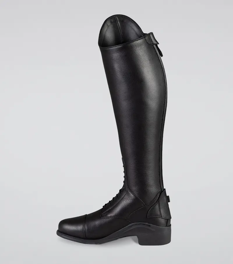 Vallardi Ladies Leather Field Tall Riding Boots Black 4