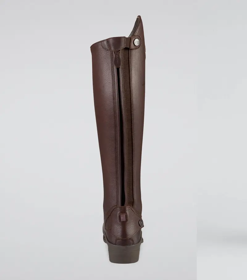 Vallardi Ladies Leather Field Tall Riding Boots Brown 3