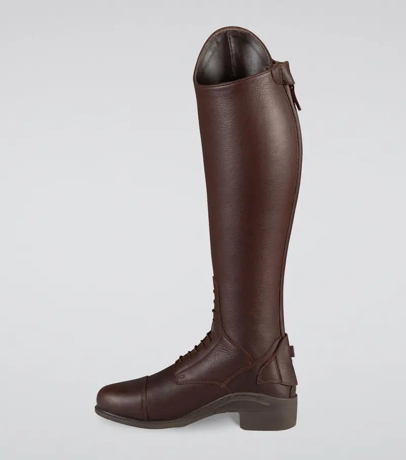 Vallardi Ladies Leather Field Tall Riding Boots Brown 5