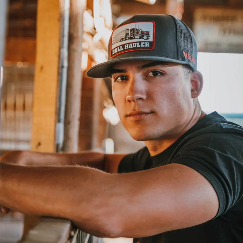 Vexil Bull Hauler Charcoal Ball Cap 1