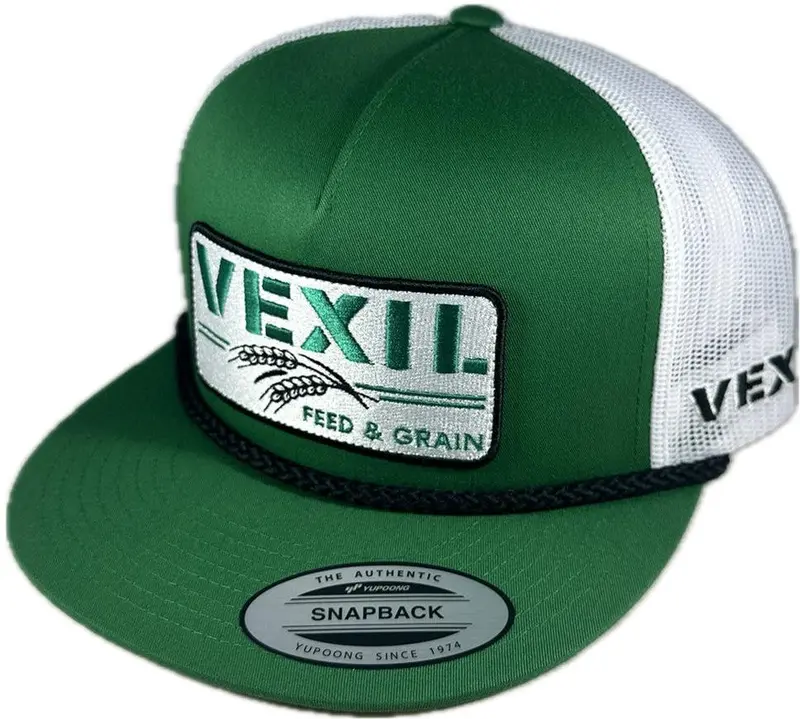 Vexil Feed & Grain Green And White Ball Cap 1