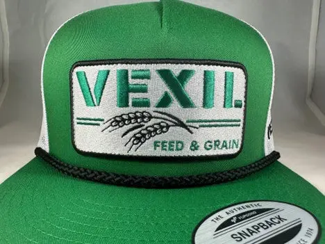 Vexil Feed & Grain Green And White Ball Cap 2