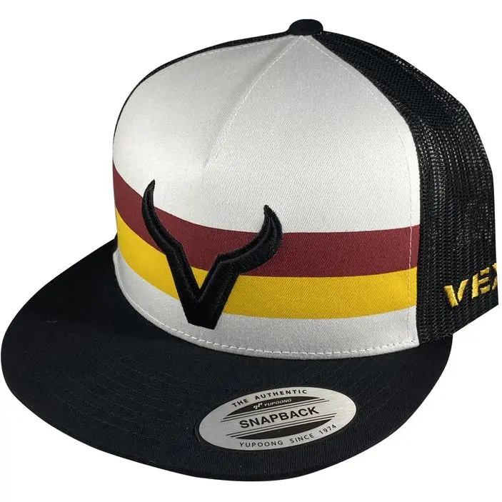 Vexil Maroon And Yellow Stripes Hat 1