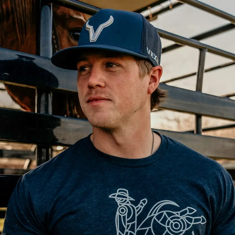 Vexil Silver Icon Navy Hat 1