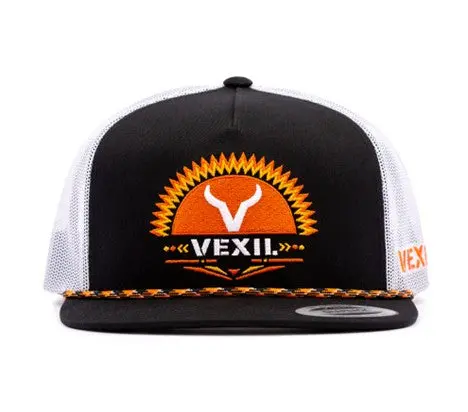 Vexil Sunrise Black And White Ball Cap 2