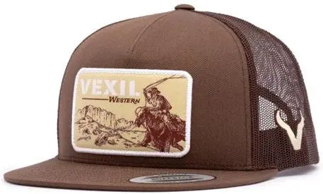Vexil Western Cowboy Brown Ball Cap 1