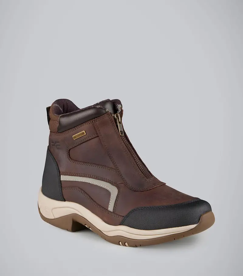 Vinci Ii Waterproof Zip Front Boots Brown 1