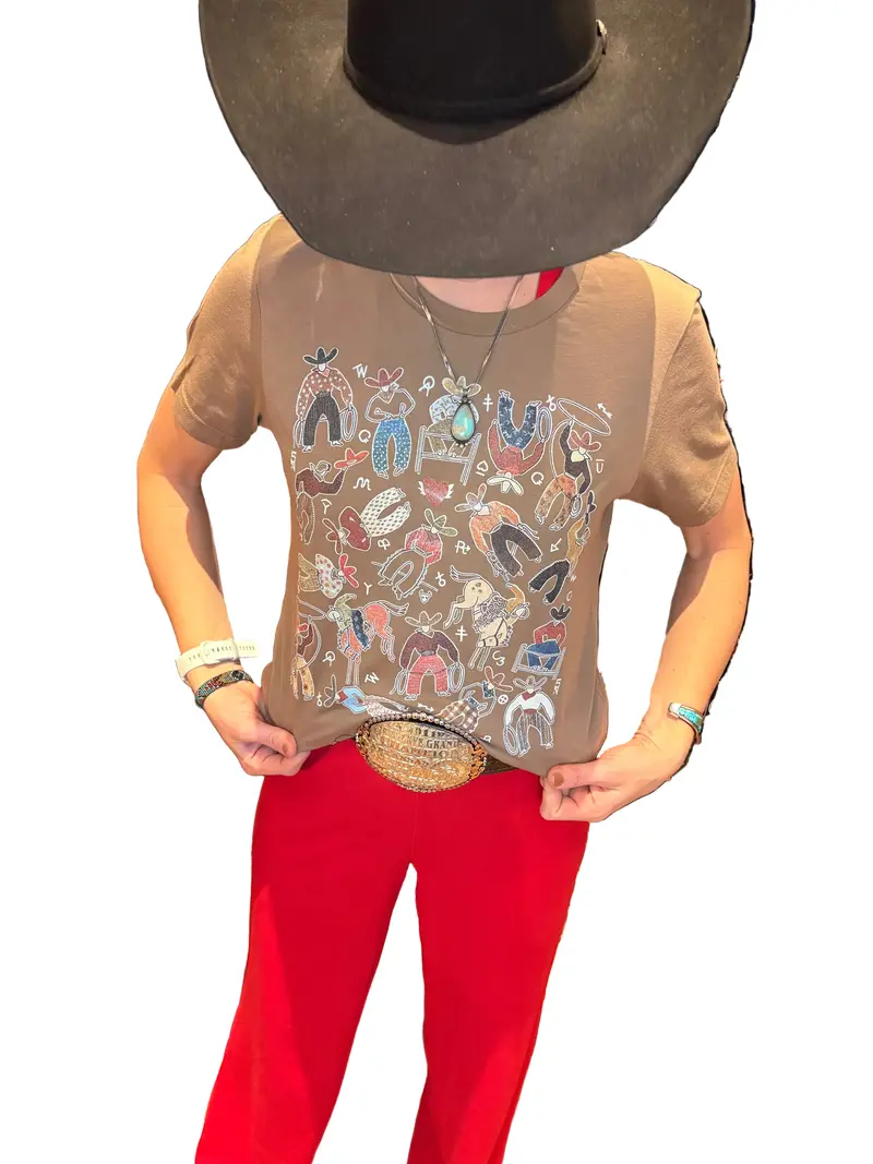 Vintage Brown Way Out West Tee 1