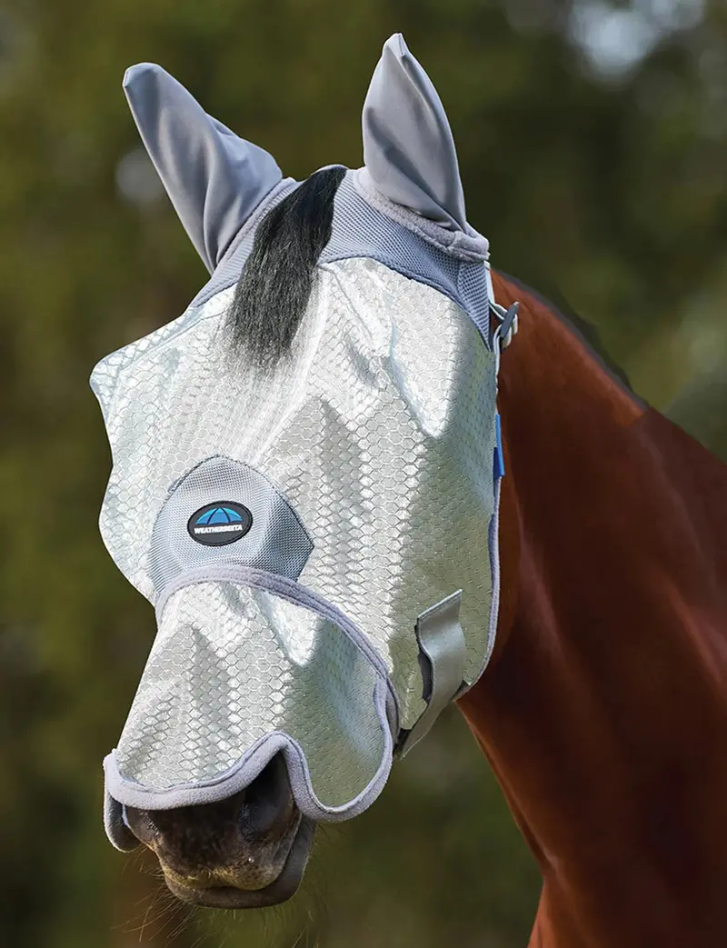 Weatherbeeta Comfitec Hexi Shield Fly Mask With Ears & Nose 1