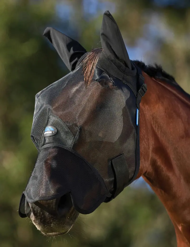 Weatherbeeta Comfitec Insect Guard Fly Mask With Ears & Nose 1