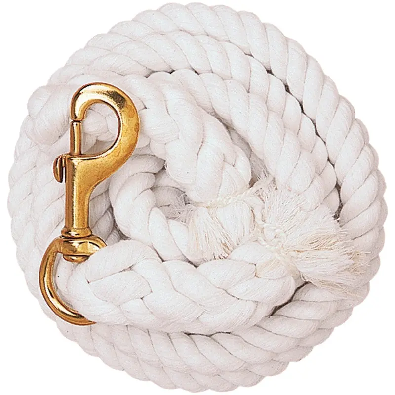 Weaver Cotton Lead Rope With Solid Brass 225 Snap (Multiple Color Options) 1