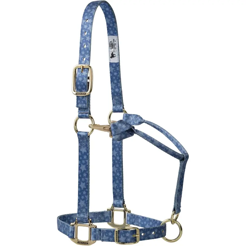Weaver Denim Stars Adjustable Polyester Halter, 1" 1